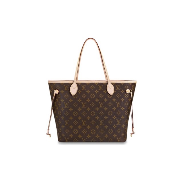 全新未使用 LouisVuitton/路易威登 neverfull 中号玫红 子母包