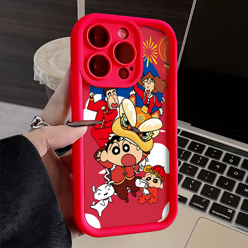 新年小新适用iphone15苹果手机壳14promax防摔13创意全包卡通个性