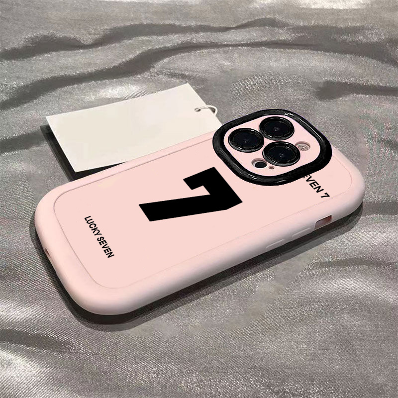 幸运号码7苹果14promax手机壳iphone15全包xs软壳13pro高级12p/11