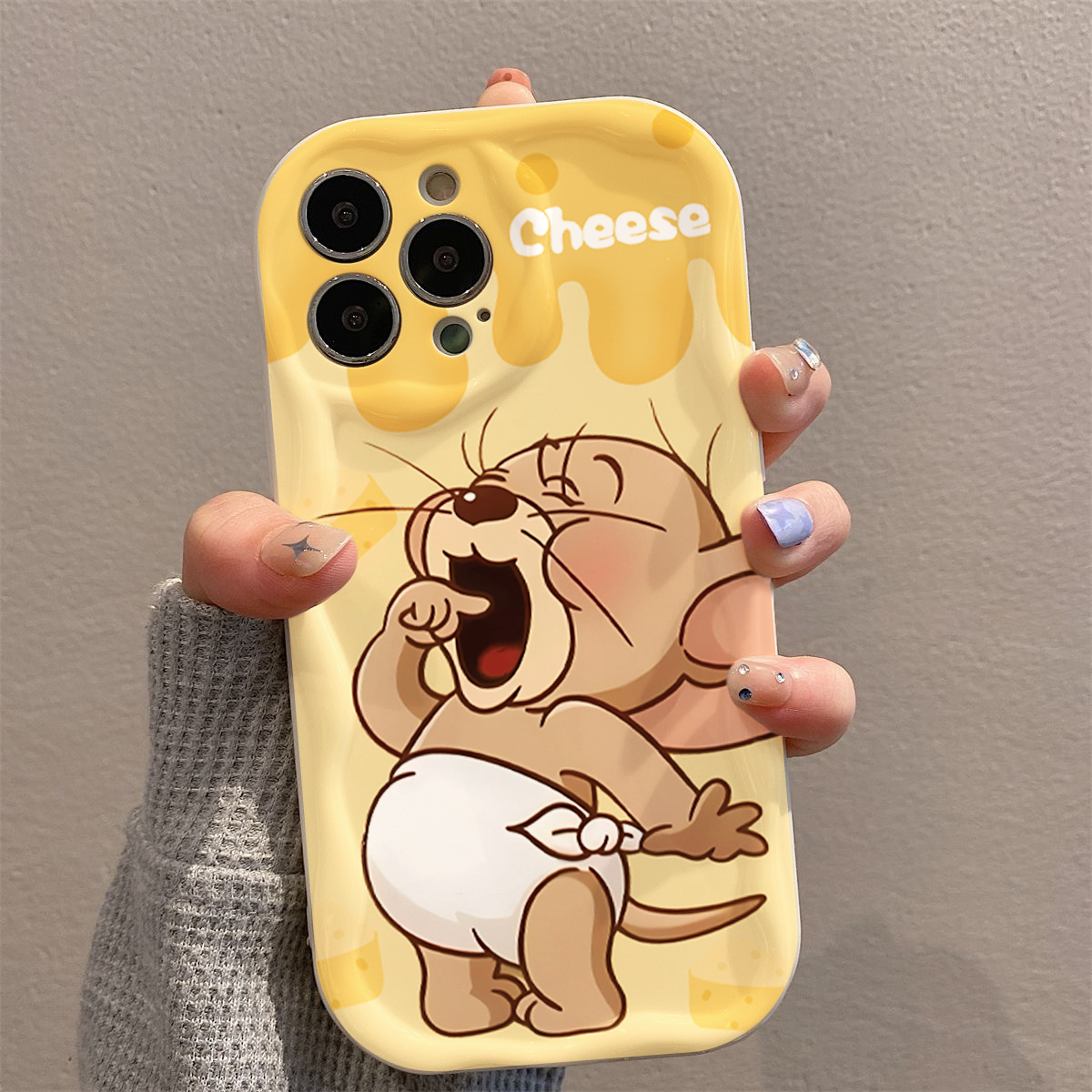 奶酪杰瑞鼠适用iphone15promax苹果手机壳14全包防摔创意个性卡通