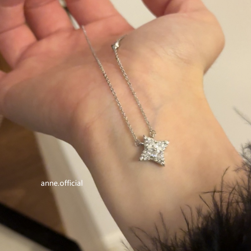 铜合金项链 【X577】轻奢设计星星吊坠四芒星项链