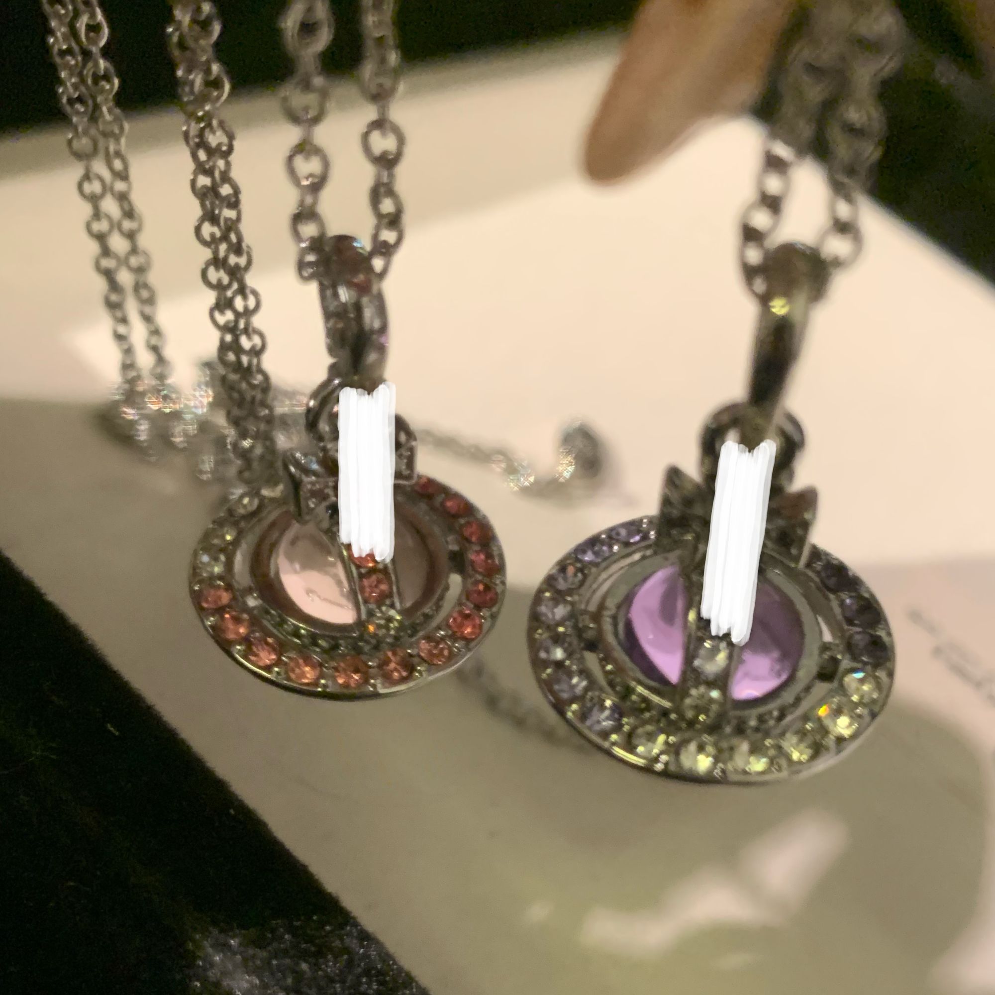 钛钢项链 【X509】轻奢高级感超闪镶嵌渐变满锆立体吊坠项链