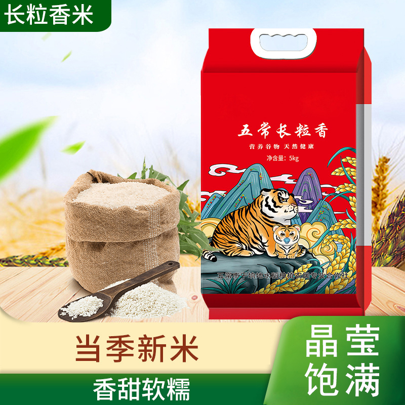 东北五常长粒香大米黑龙江特产新米鲜米米香浓郁好吃美味长粒大米
