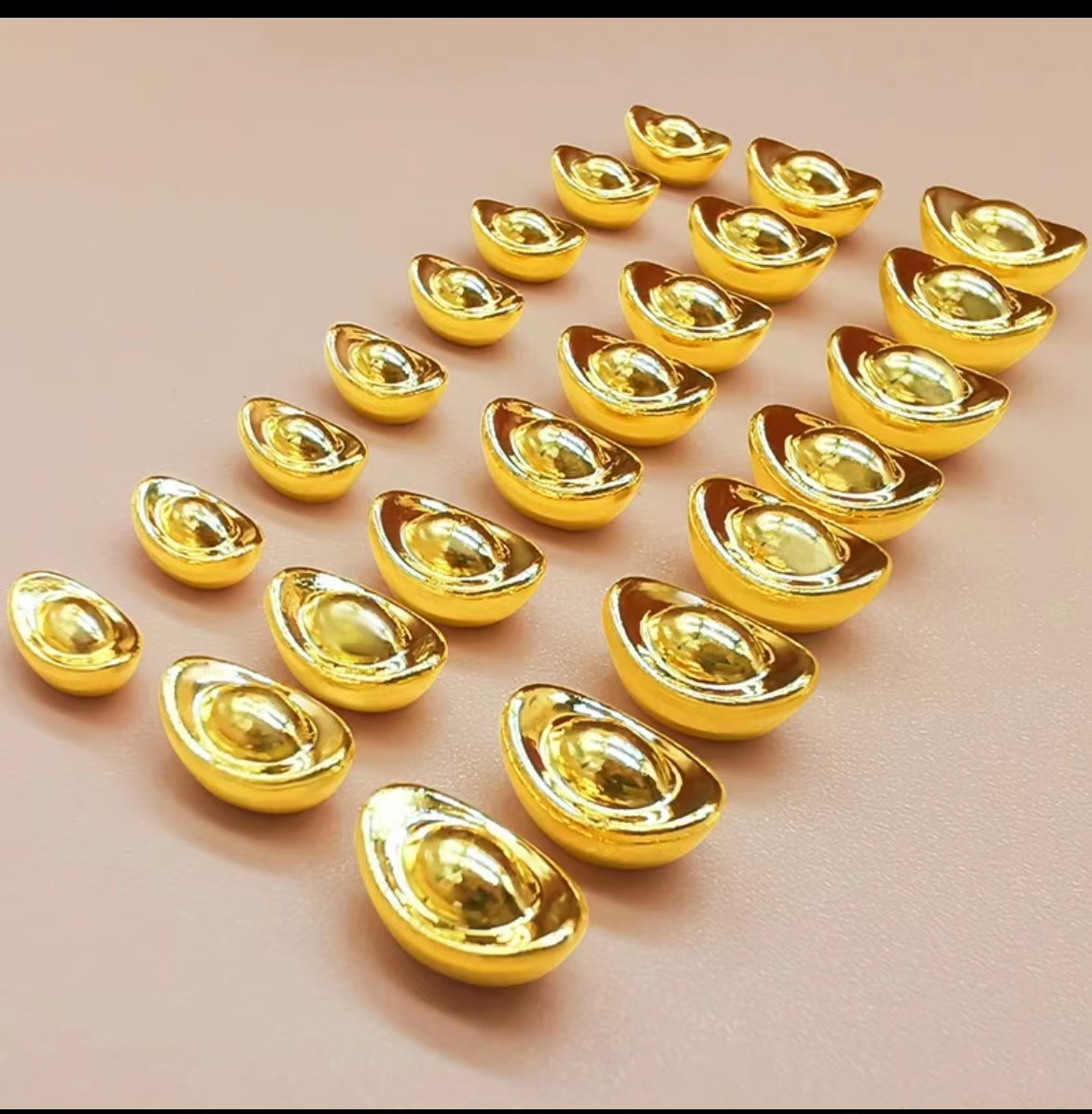 小金元宝足金9999实心1g纯黄金礼物光面双面时尚多样性发其一