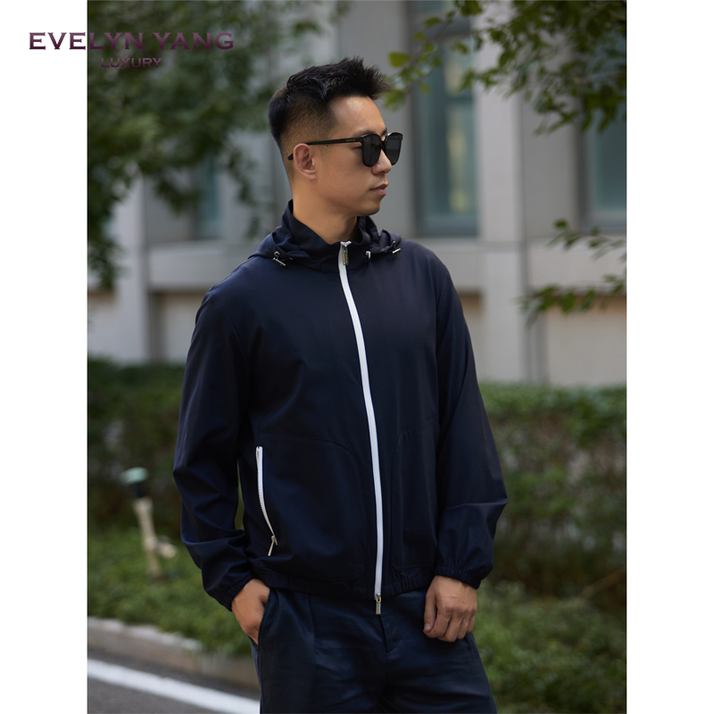 EVELYNYANG男士男装春季新品意大利CORDURA高性能行政夹克