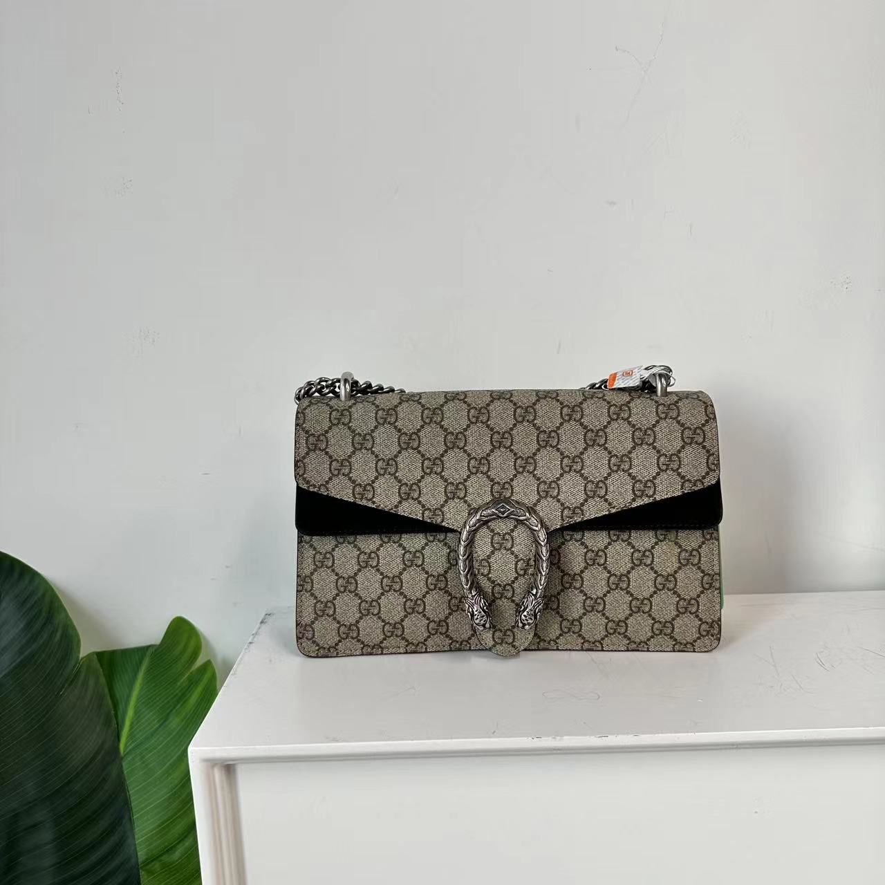 95新 GUCCI/古驰 拼色酒神单肩包【奢满满奢品H】x288344
