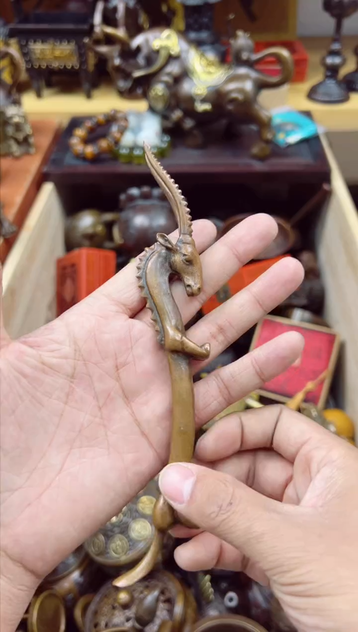 【闪购商品】铜器收收藏藏摆件茶挑