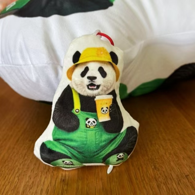 【福宝喝咖啡，弹吉他，惊喜表情】钻石绒创意挂件节日礼物儿童父亲节