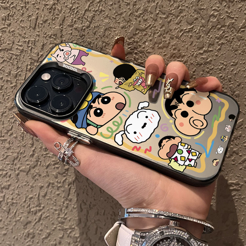 卡通小新适用oppoA2M手机壳新款镭射oppoa2pro手机套a2硅胶软边全