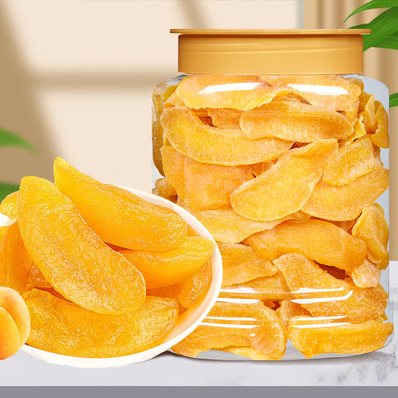 黄桃干果脯250g包邮罐装桃子干桃肉零食水果干散装桃片蜜饯桃脯