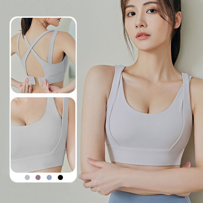 运动内衣女防震防下垂跑步健身高强度美背心专业款文胸瑜伽服上衣