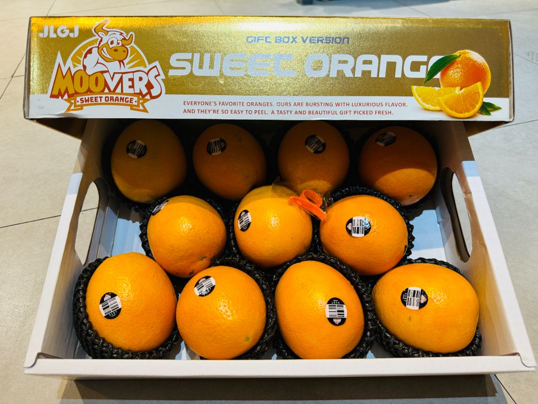 【鲜果好礼】金巴利橙礼盒9-11粒装净果约6斤
