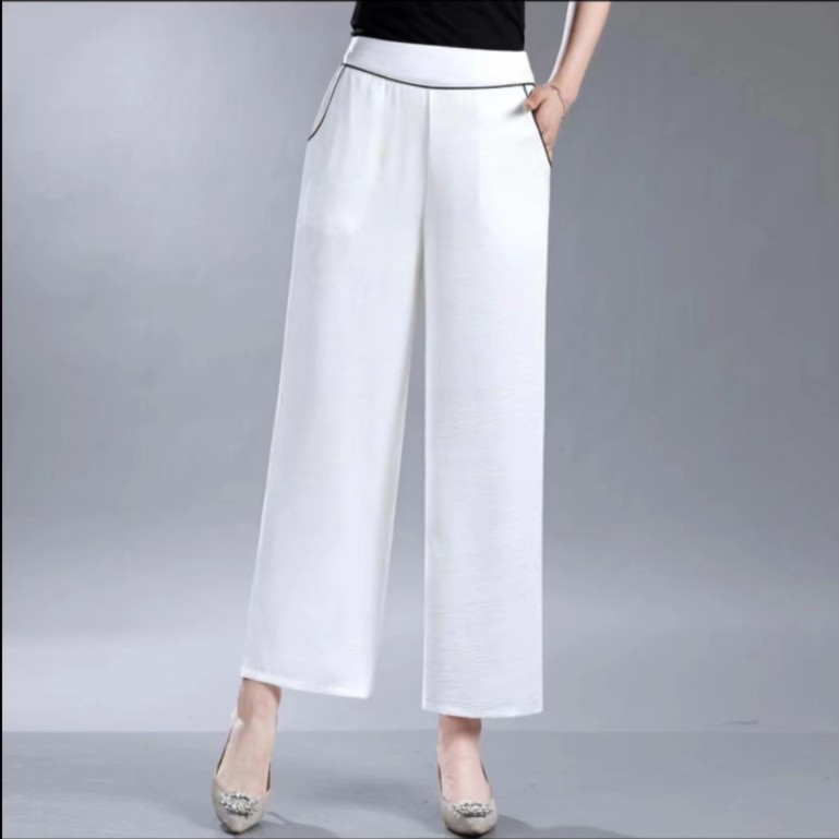 新款【冠乐皱直筒裤】时尚气质百搭遮肉显瘦