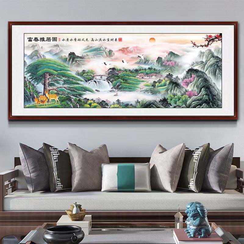 【艳儿】富春雅居图 -满绣四股49色