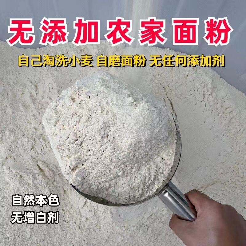 老式原味面粉 无添加 无提取 含麦芯胚芽面食通用