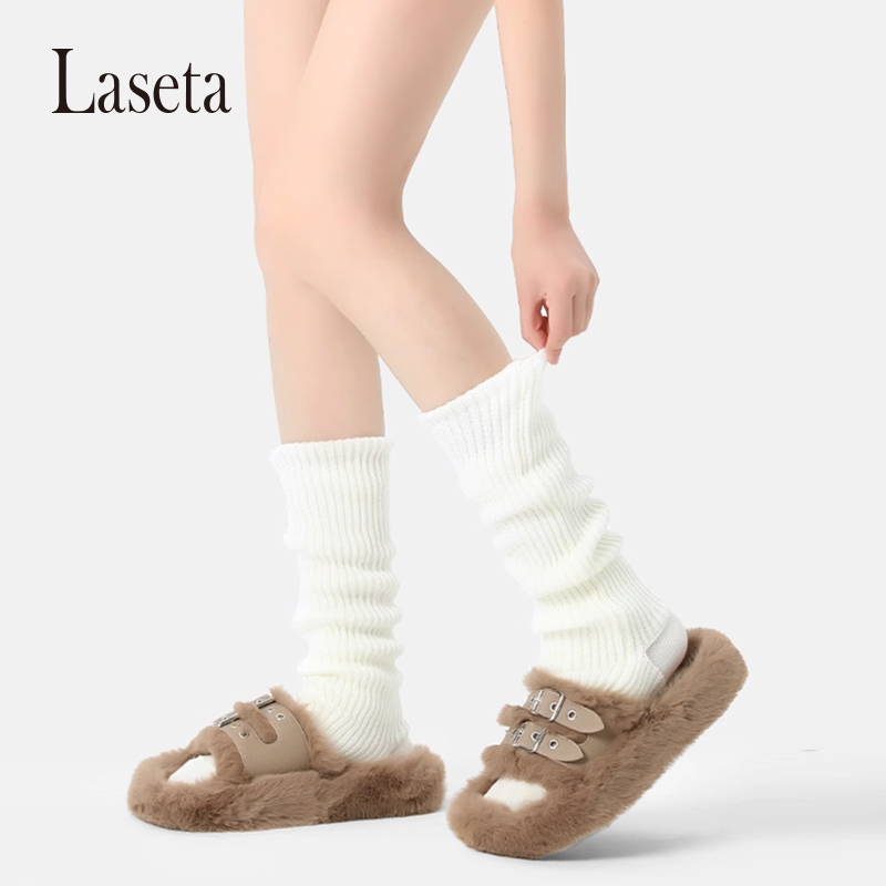 兰妲堆堆袜女秋冬jk针织白色芭蕾袜套袜子中筒袜辣妹y2k腿套