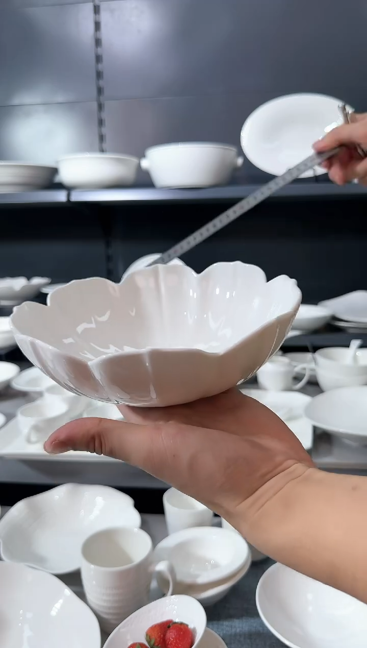 【闪购商品】瓷其他8.5寸雅莲汤碗