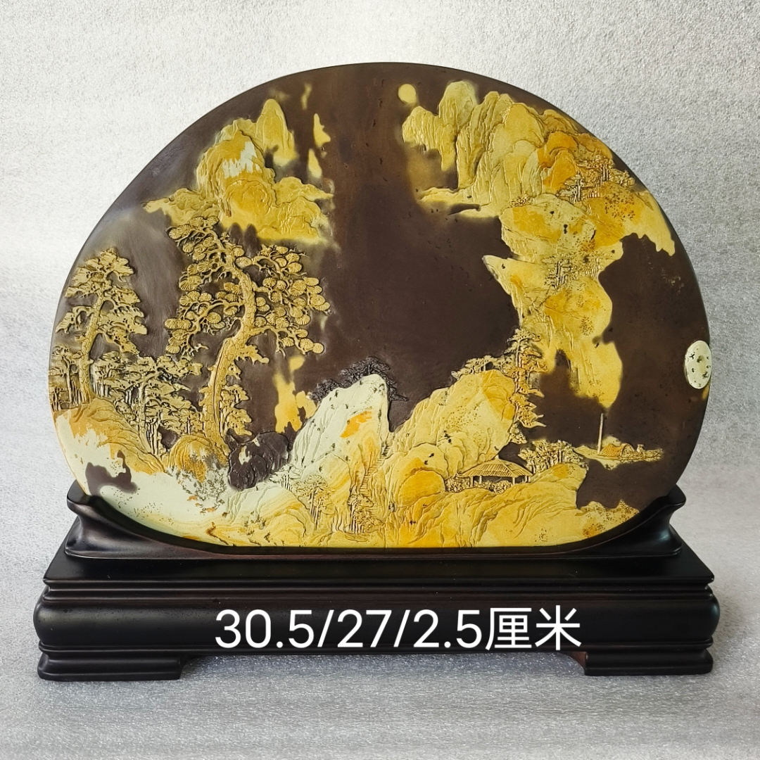苴却砚攀枝花文房四宝客厅小摆件精品收藏厂家直销手工雕刻歙砚端