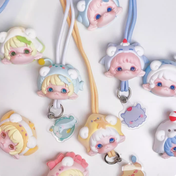 （蓝喵喵-代拆）Mimia米卷的海洋派对挂绳系列盲盒
