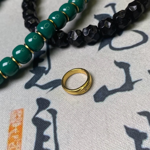 925银银制品 【权利之眼卡环】12mm尺寸925银权利之眼文玩卡环配饰