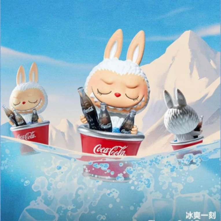 泡泡玛特THE MONSTERS拉布布可口可乐系列手办labubu盲盒时尚礼物