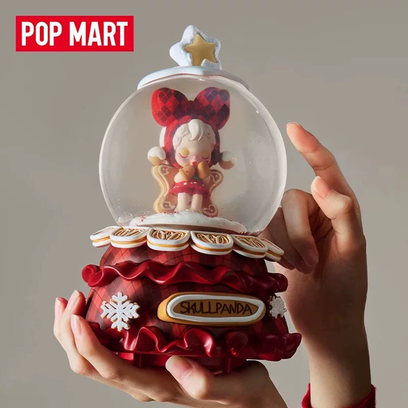 POPMART泡泡玛特SKULLPANDA许愿时间到系列水晶球玩具礼物