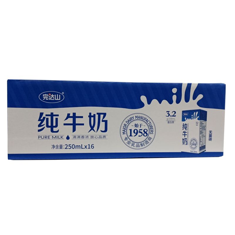 完达山无菌砖纯牛奶 250ml*16/提（日期随机）