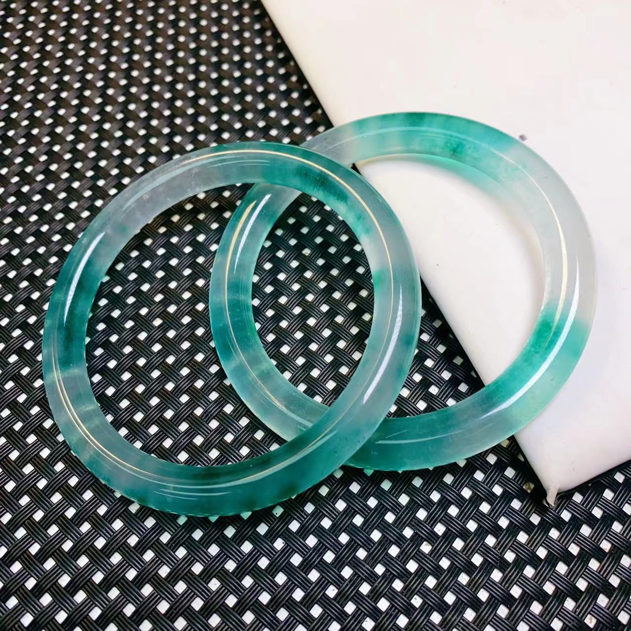 [石矿]绿花细圆条时尚多样性发一个-奇石