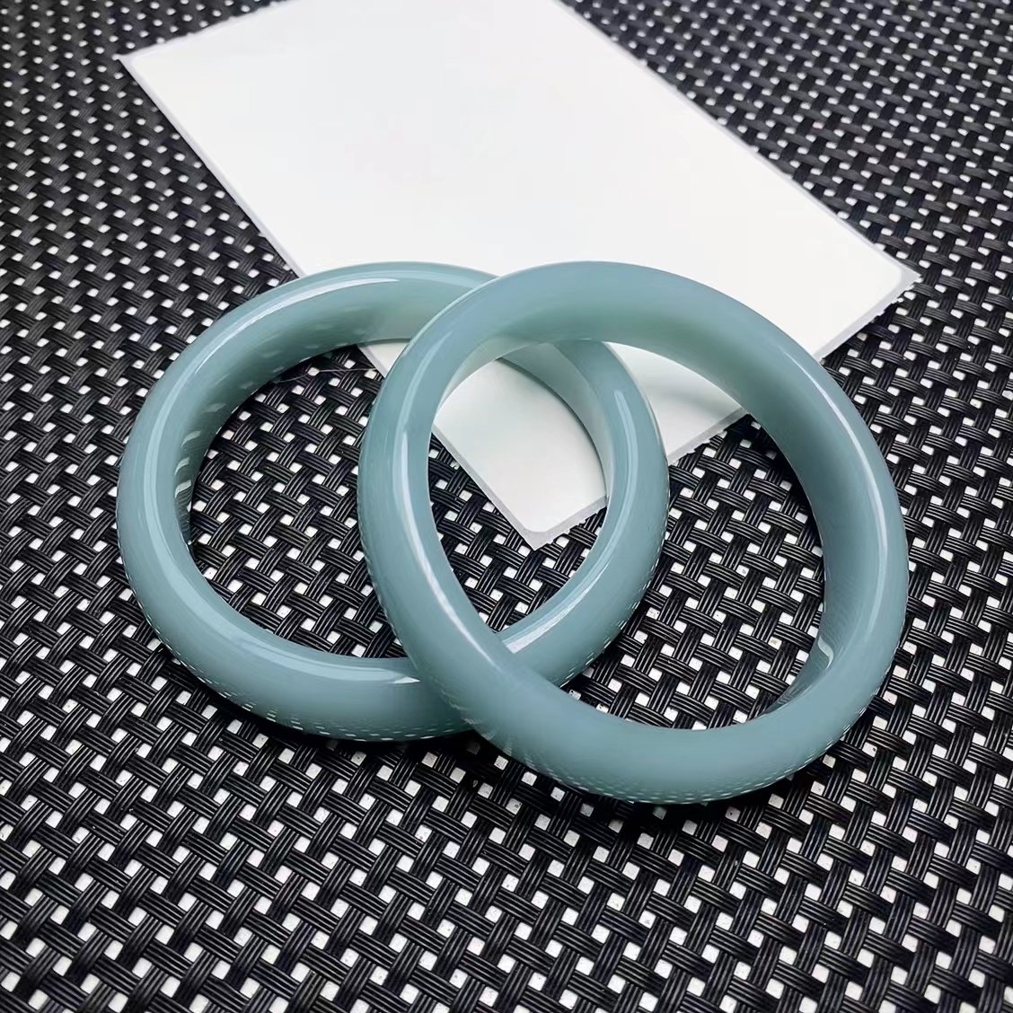 [石矿]Q74蓝水常规手镯设计轻奢时尚手链手串