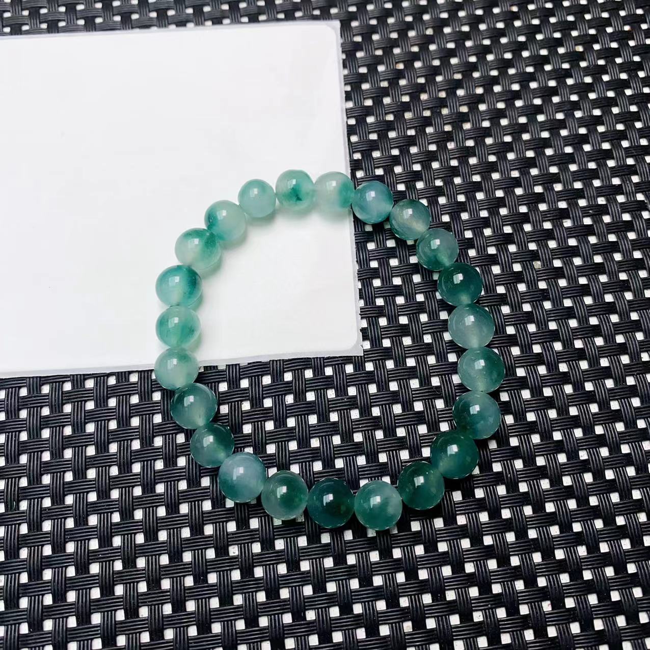 [石矿]A148绿花系手链8M设计轻奢时尚手链手串