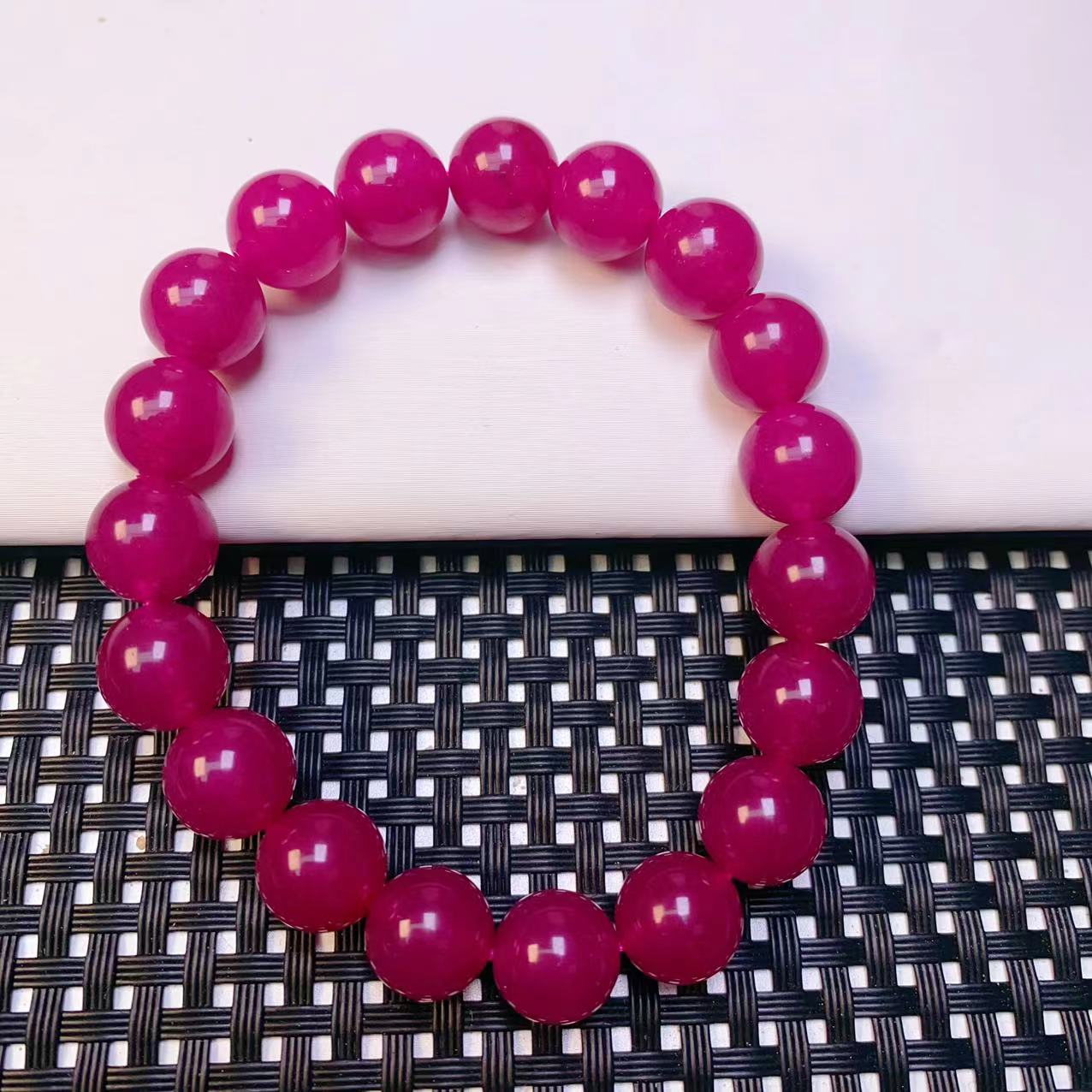 [石矿]A106紫红系手链10M设计轻奢时尚手链手串