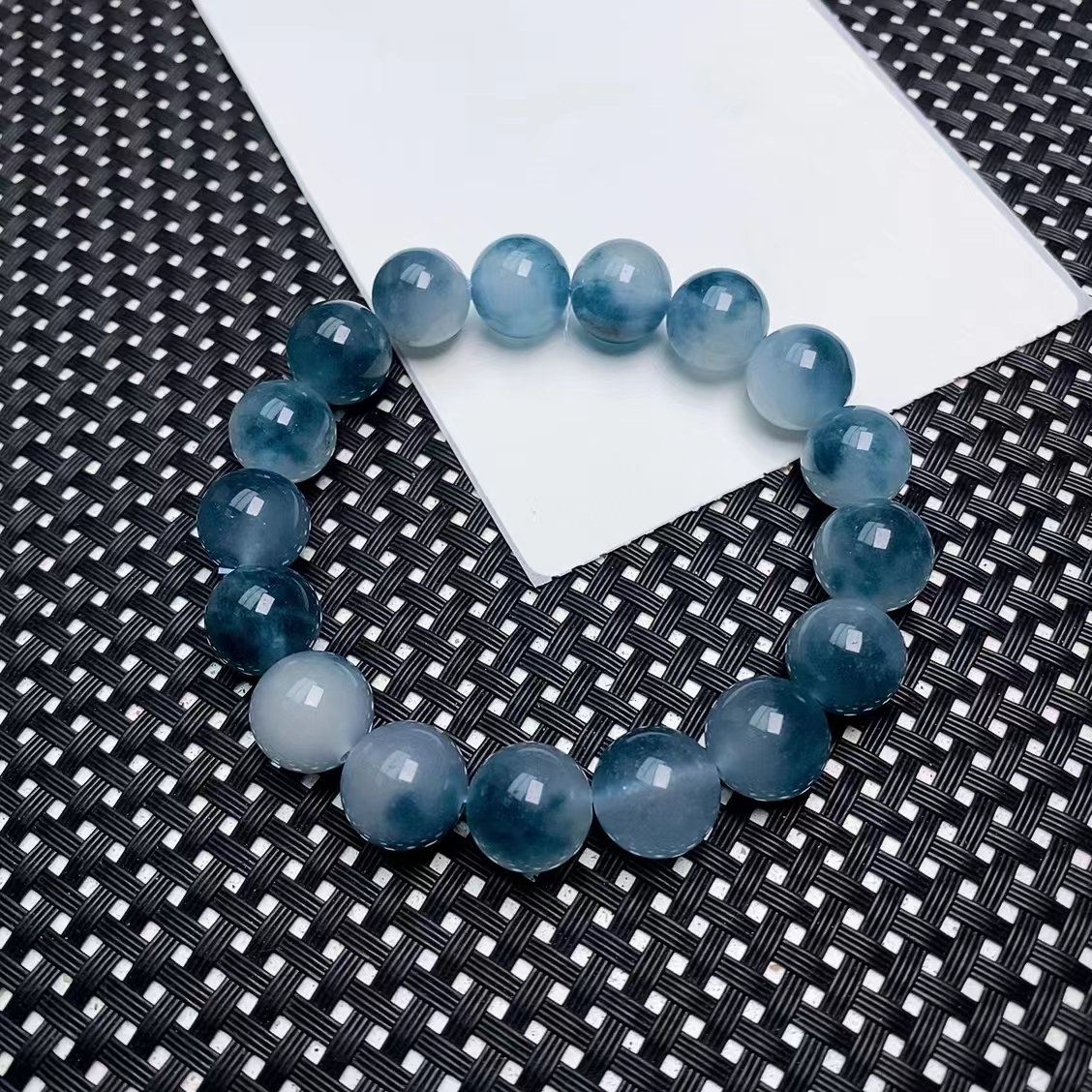 [石矿]A847乌蓝系手链12M设计轻奢时尚手链手串