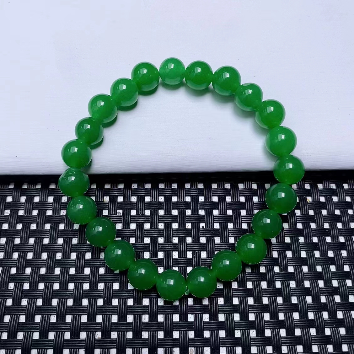 [石矿]A669绿色系手链8M设计轻奢时尚手链手串