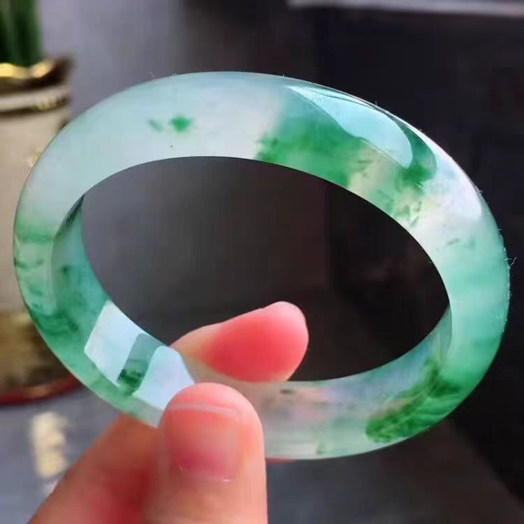 [石矿]绿花色常规时尚女多样性发一个-奇石