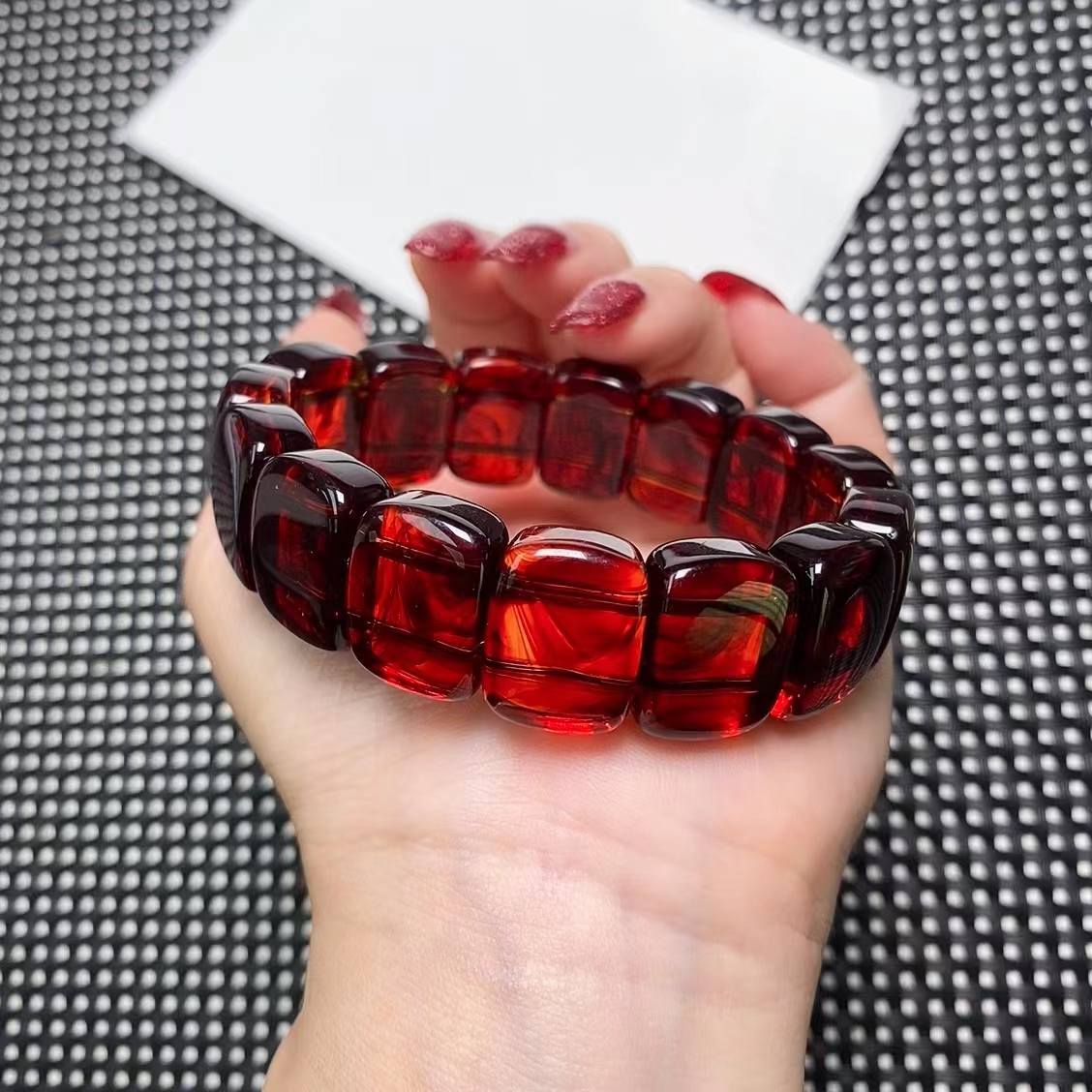 [石矿]A744茶色系手牌设计轻奢时尚手链手串