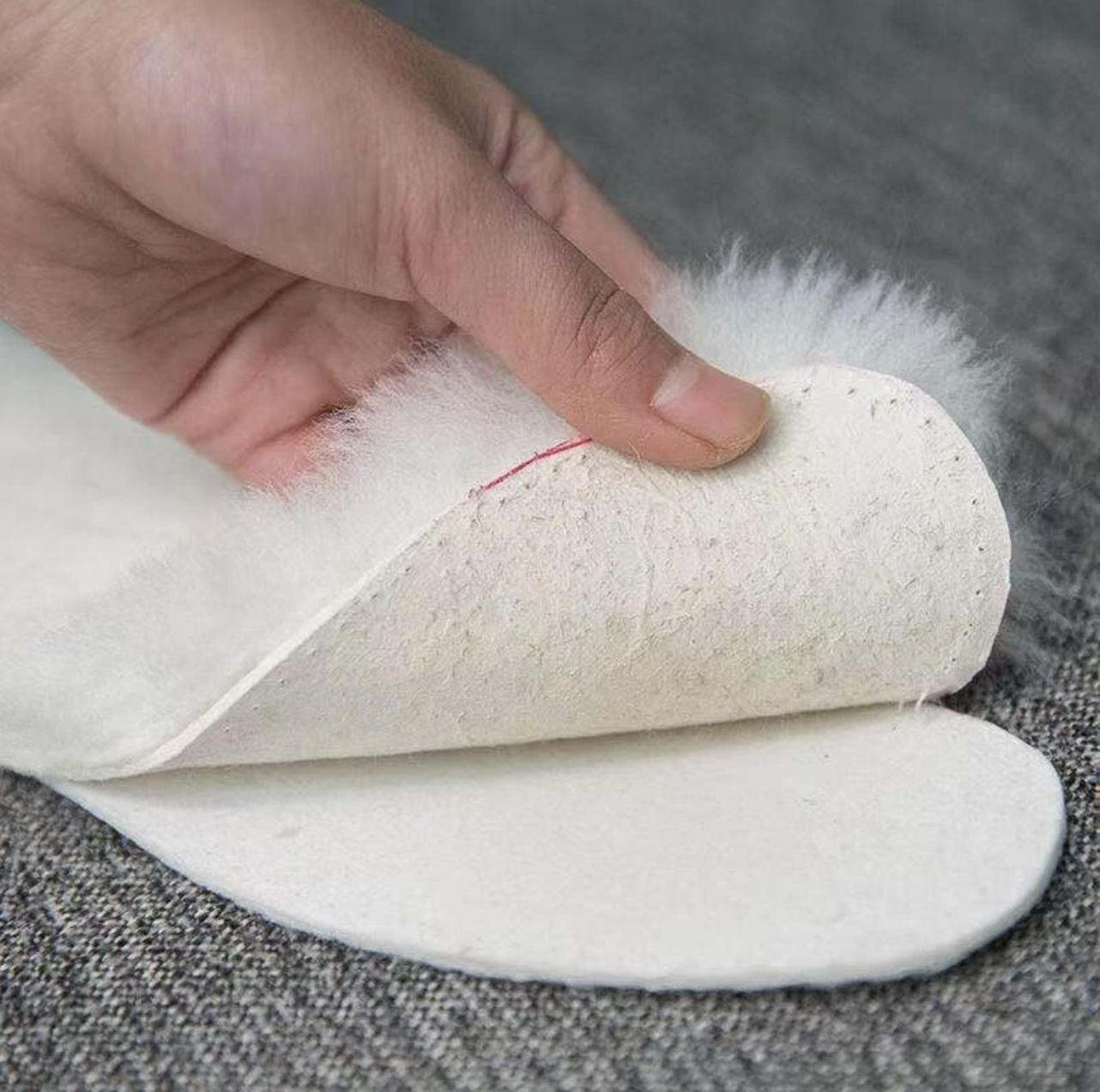 保暖加厚真羊皮毛一体鞋垫男女通用冬季柔软真羊毛鞋垫