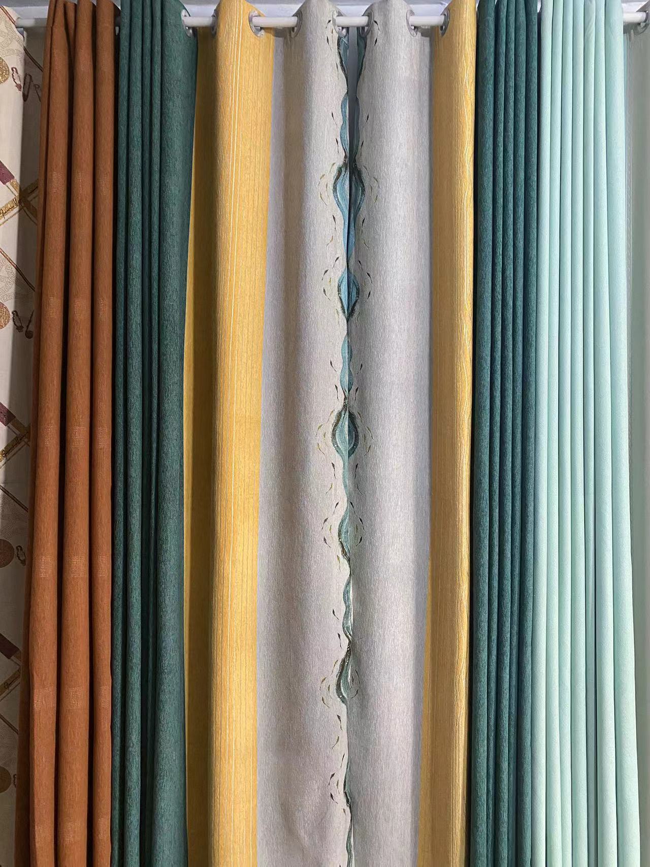 1雪尼尔孤品对开清仓窗帘遮光拍时一定发截图给客服备注编号