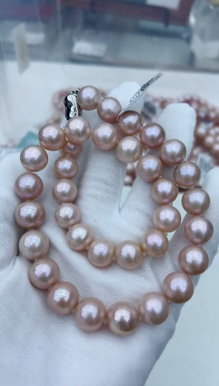 【闪购商品】淡水珍珠项链未镶嵌s032樱花粉多样性发一