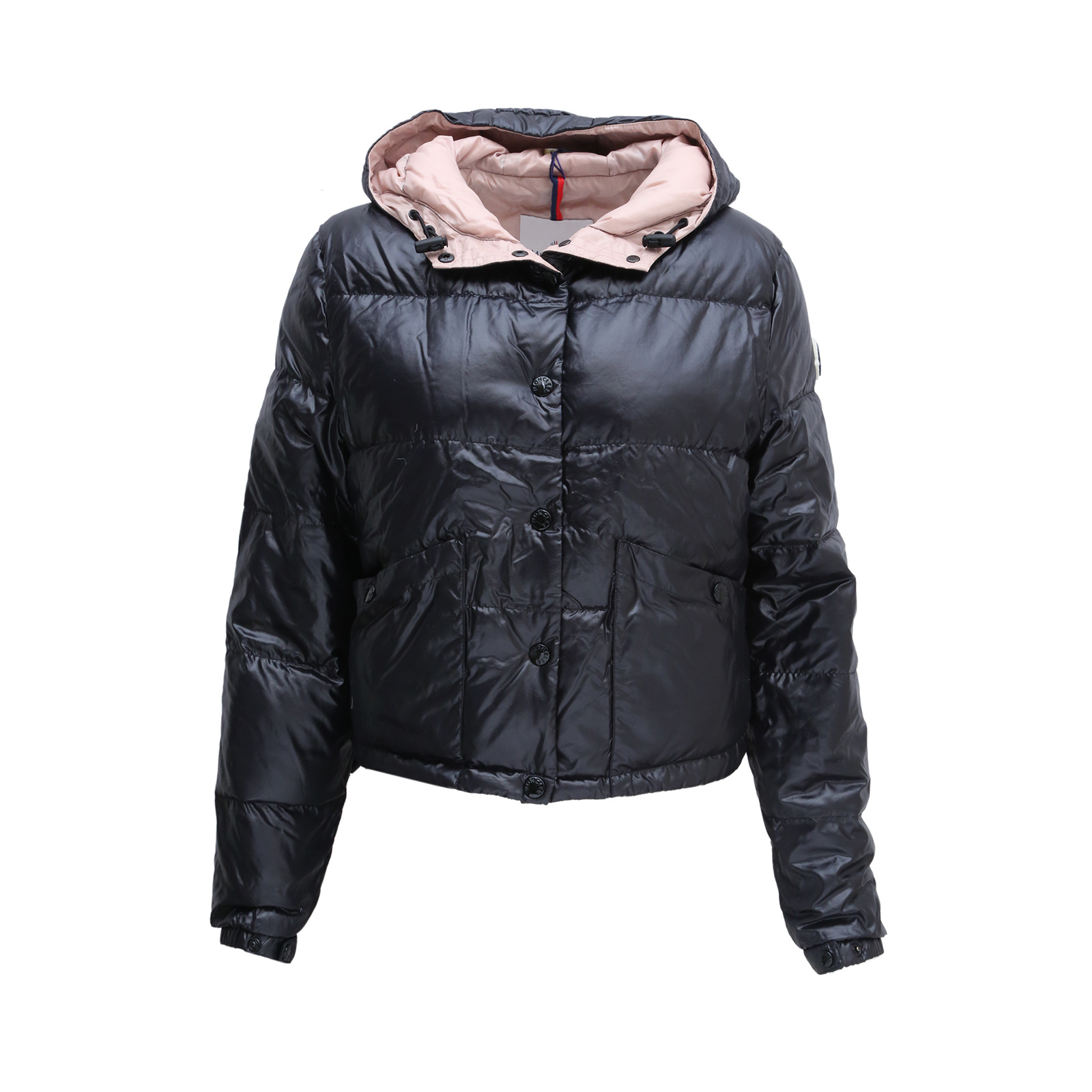 全新未使用  小花汤汤/P204306743/MONCLER 黑色羽绒服