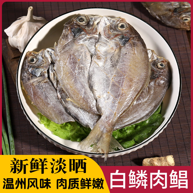 海捕白鳞肉鲳鱼鳓鱼新鲜东海冷冻白力鱼鲥鱼海鲜水产不是咸鱼500g