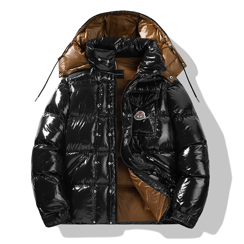 高端白鹅绒】官方正品冬季极寒亮面羽绒服情侣轻奢男女保暖外套B2