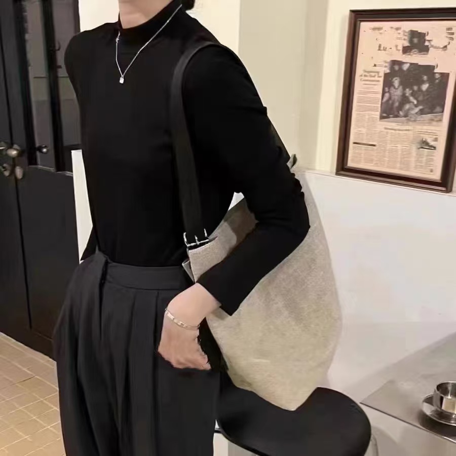 七言家巨好穿！ 韩系经典小立领简约百搭不变形打底衫