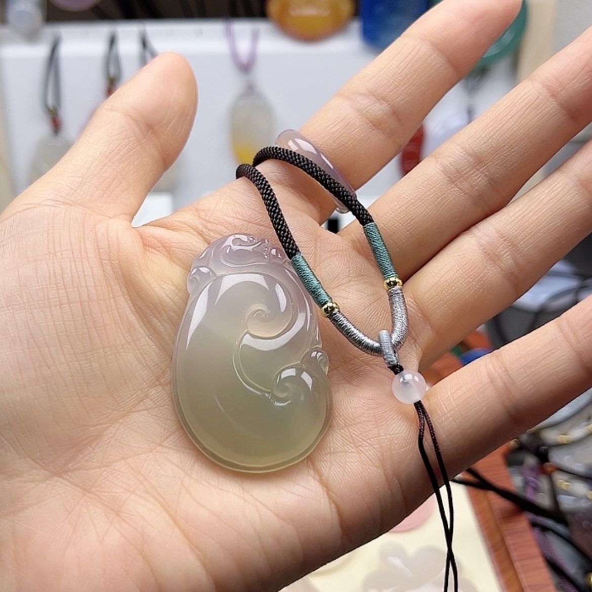 【闪购商品】玛瑙/玉髓颈饰未镶嵌欢*