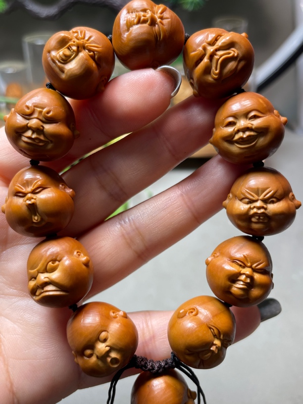 橄榄核文玩手串2.0铁核短圆手工李俊人生百态