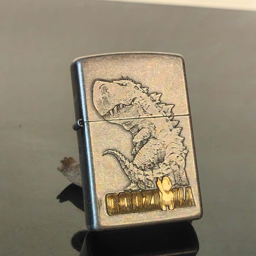 zippo打火机 DB 205古银奥特曼打小怪兽 DY9902TZ