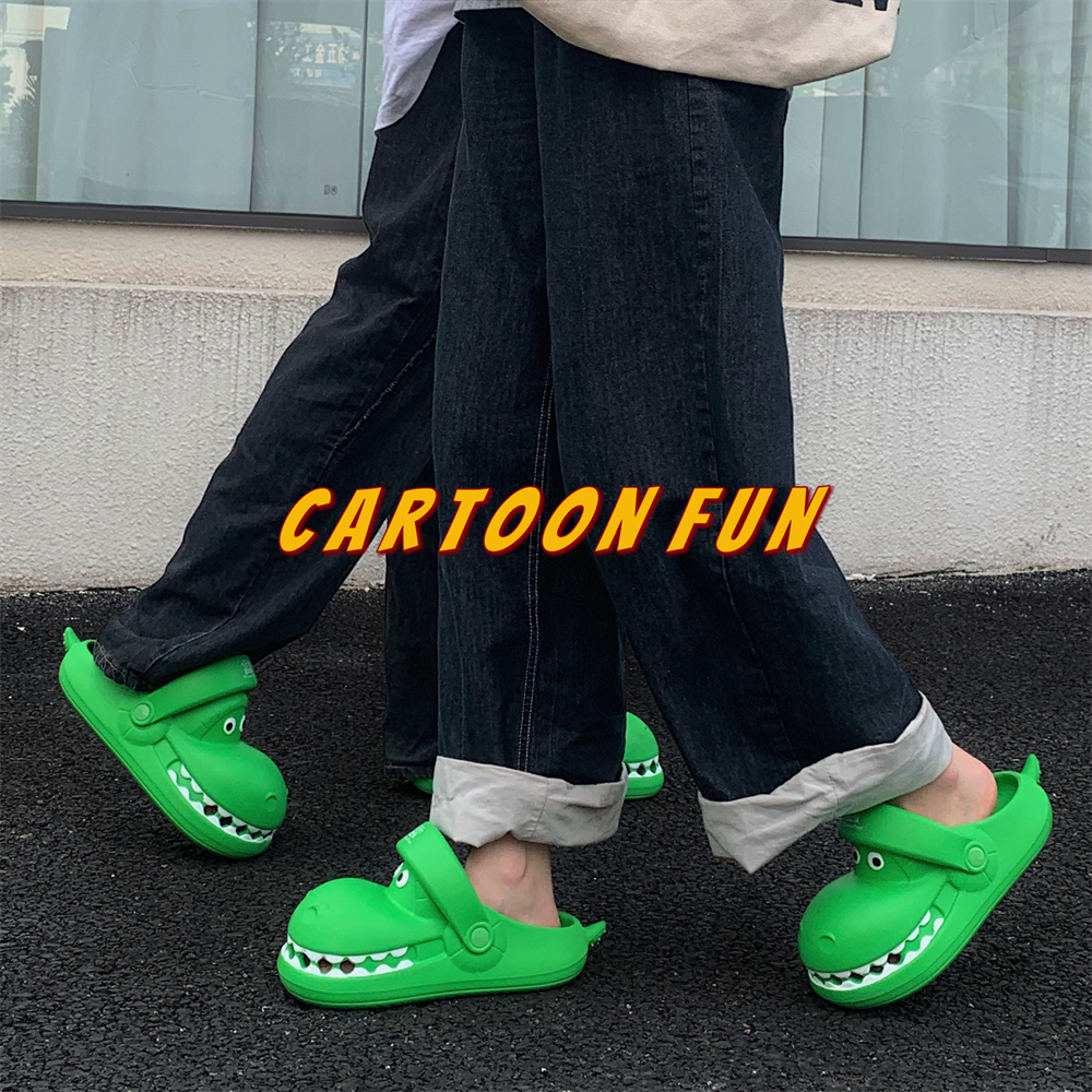 沙滩防滑防臭亲子夏天外穿凉拖鞋百搭玩具总动员抱抱龙包头拖鞋女