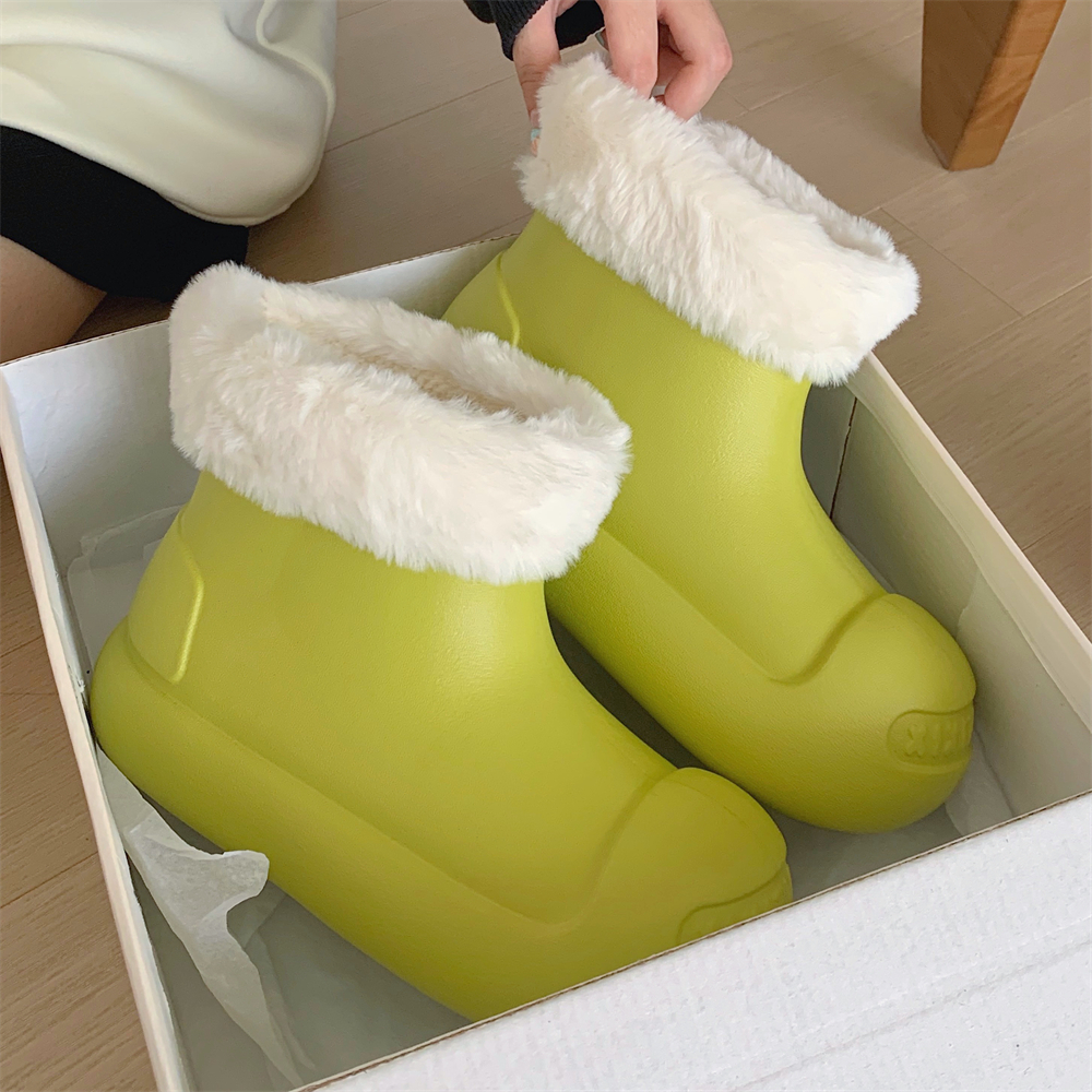 雪地靴女2024冬季新款网红时尚百搭防滑外穿加绒保暖防水短筒棉鞋