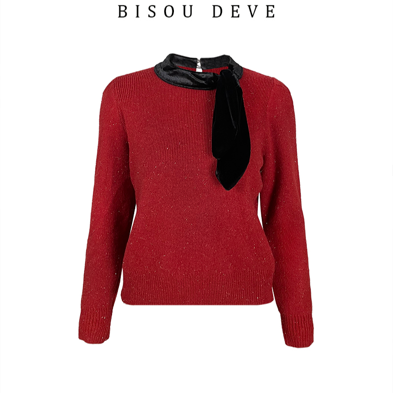 【彭彭echo专属】BV21015400暗调之梦针织上衣