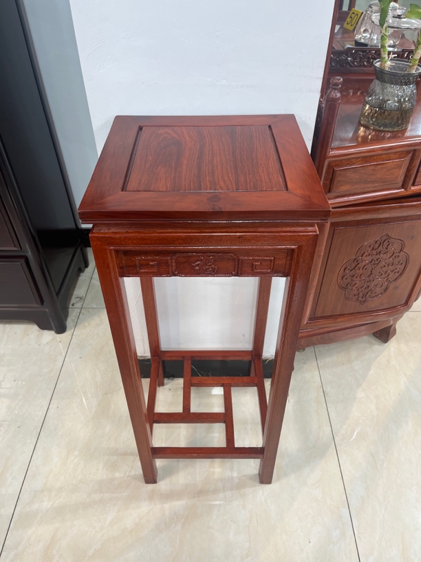 特价花梨木福字两层花架置物架盆景架鱼缸置物几