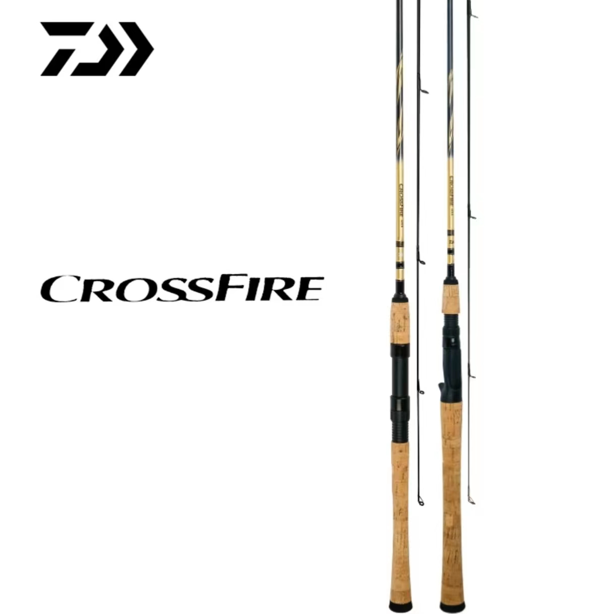 达瓦#21款CROSSFIRE 路亚竿直柄枪柄路亚竿碳素钓鱼竿路亚